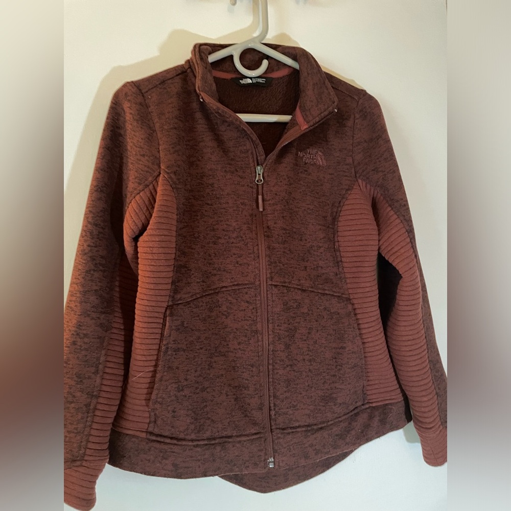 The North Face rust color zip up
